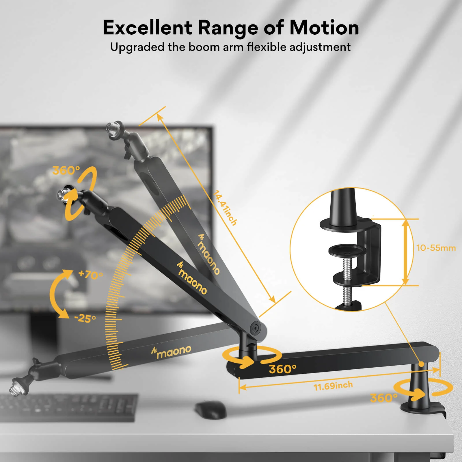 Maono BA92 Mic Boom Arm - Image 7