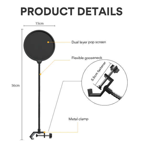 MAONO PF150F Microphone Pop Filter - Image 6